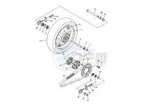 FZ6-SA FAZER 600 (ABS) drawing REAR WHEEL