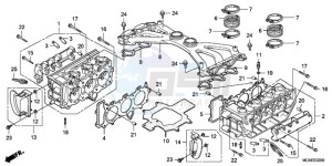 GL1800A UK - (E / MKH) drawing CYLINDER HEAD