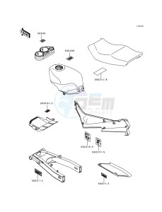 ZX 600 D [NINJA ZX-6] (D1) [NINJA ZX-6] drawing LABEL