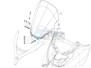 MP3 250 ie lt drawing Windshield