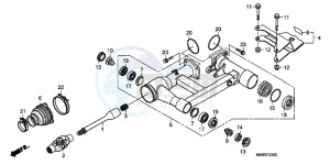 TRX250TMC drawing SWINGARM