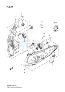 AN400Z ABS BURGMAN EU-UK drawing FRONT COMBINATION LAMP