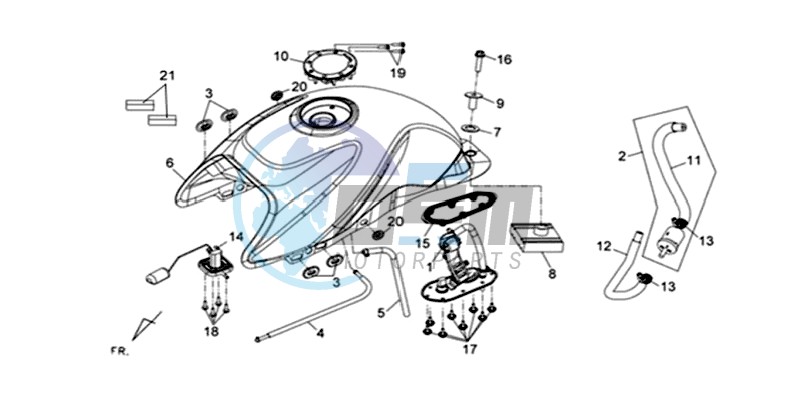 FUEL TANK - FUEL CUT