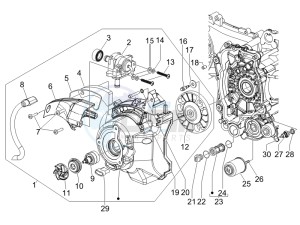 Granturismo 125 L Potenziato drawing Flywheel magneto cover - Oil filter