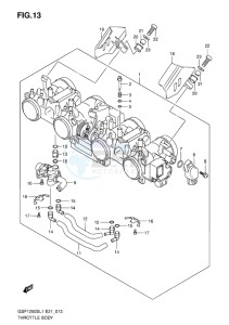 GSF-1250S BANDIT EU drawing THROTTLE BODY