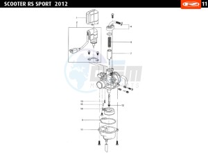 RS-SPORT-BLUE 50 drawing CARBURETTOR