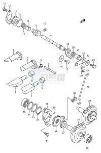 RM125 (E28) drawing EXHAUST VALVE