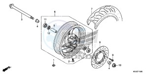 FES125C drawing FRONT WHEEL (FES125)