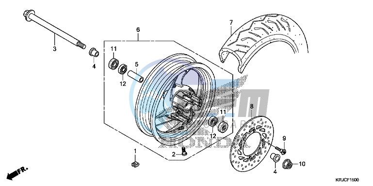 FRONT WHEEL (FES125)