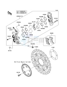 Z1000_ABS ZR1000EBF FR XX (EU ME A(FRICA) drawing Front Brake