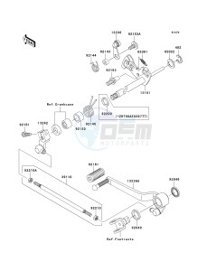 ZR 1000 B [Z1000 EUROPEAN] (B7F-B9F) 0B9F drawing GEAR CHANGE MECHANISM