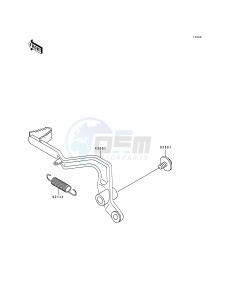 KX 80 R T [KX80] (R4-T4 BIG WHEEL R5) [KX 80 BIG WHEEL] drawing BRAKE PEDAL