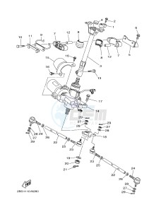 YFM700FWAD YFM70GPSH GRIZZLY 700 EPS SPECIAL EDITION (B1A5) drawing STEERING