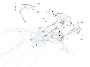 150 4T 3V ie Primavera (APAC) drawing Rear headlamps - Turn signal lamps