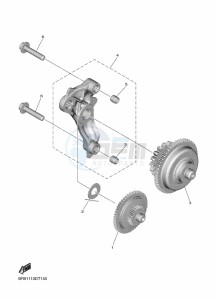 YZ450F (BR96) drawing STARTER CLUTCH