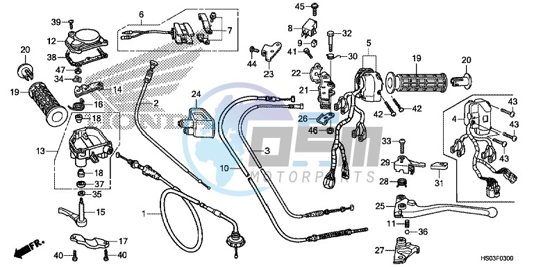 HANDLE LEVER/SWITCH/CABLE