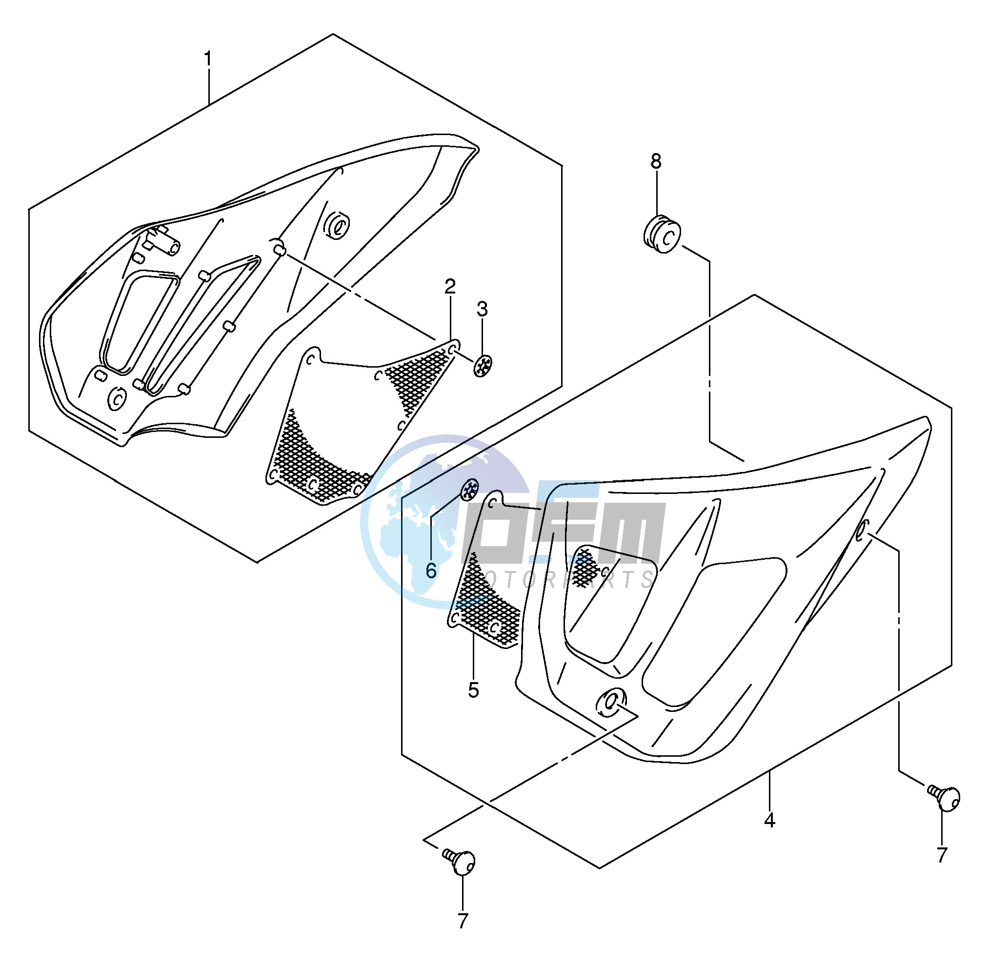 FRAME HEAD COVER (GSF650 A)