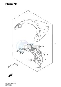 VZR1800BZ BOULEVARD EU drawing SEAT TAIL BOX (FOR PGZ)