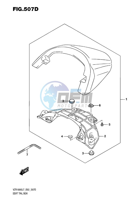 SEAT TAIL BOX (FOR PGZ)