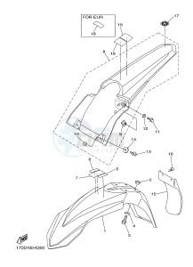 YZ250F (17D9 17DA 17DB 17DC) drawing FENDER