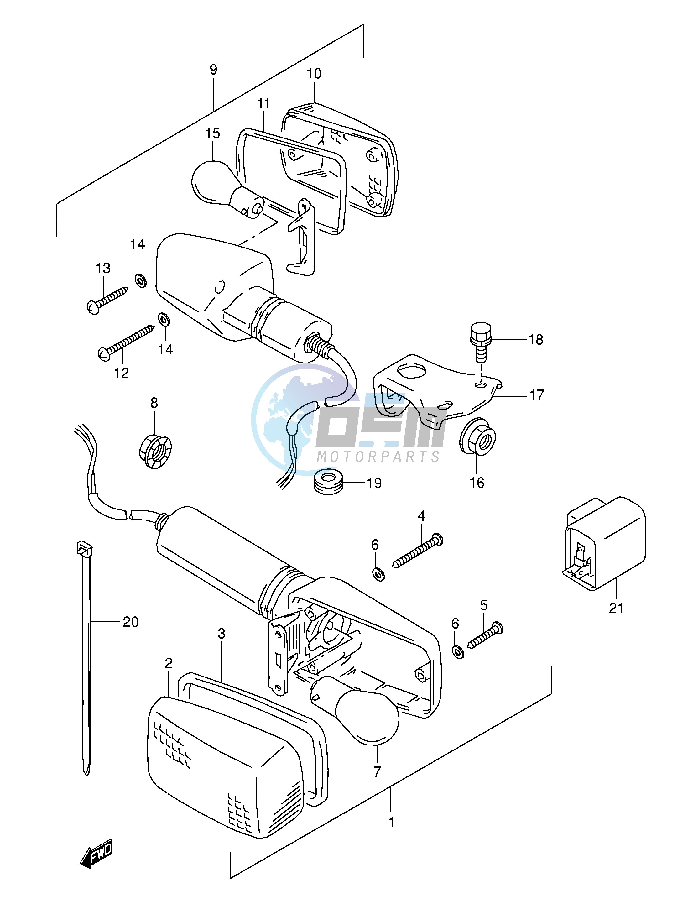 TURN SIGNAL LAMP (MODEL T)