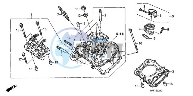 FRONT CYLINDER HEAD