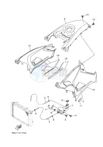 YFM450FWBD YFM45KPAJ KODIAK 450 EPS (BB57) drawing SIDE COVER