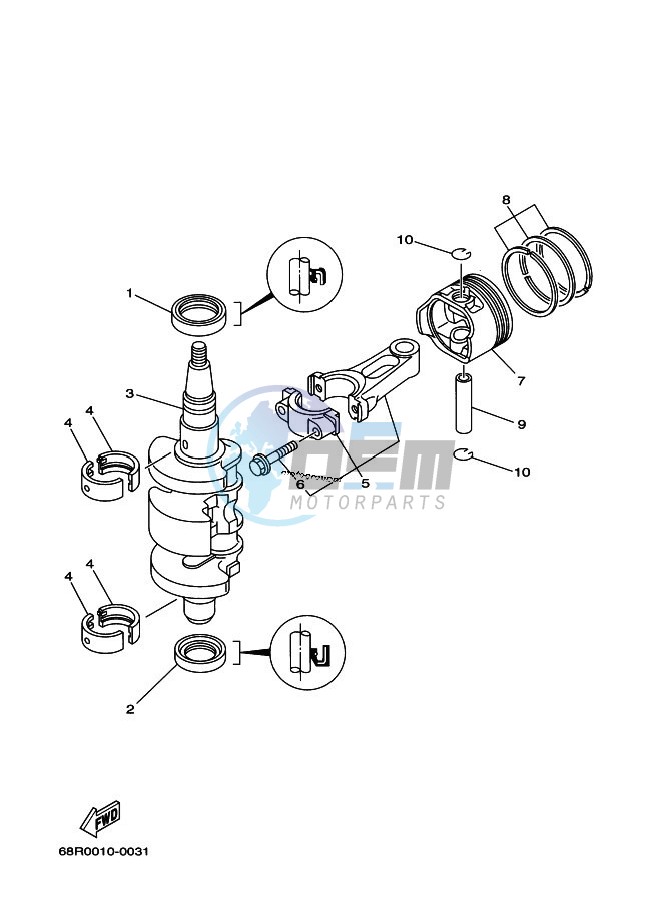 CRANKSHAFT--PISTON