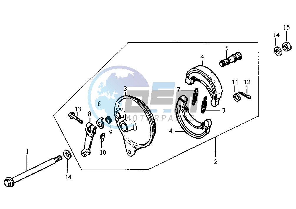 BRAKE SHOES HOLDER