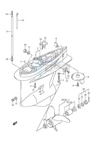 DF 175 drawing Gear Case