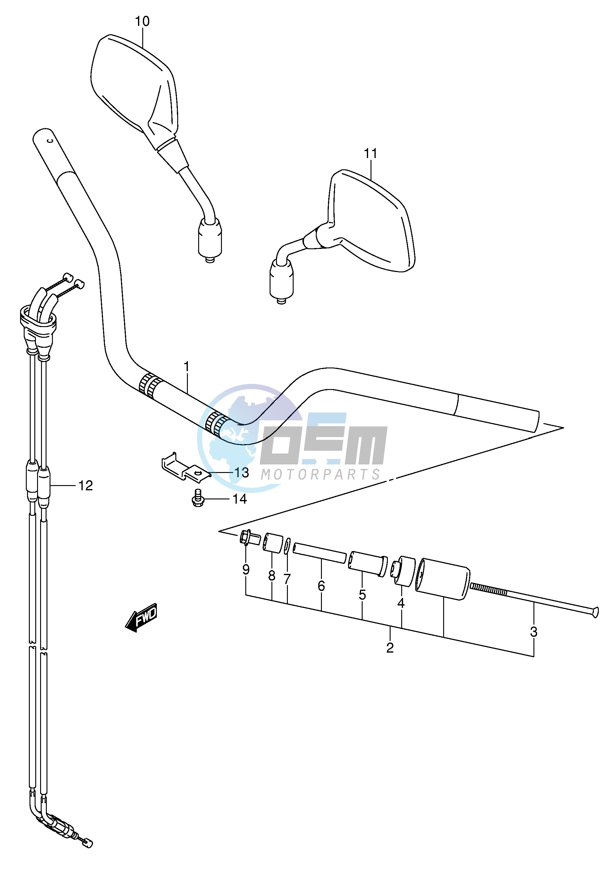 HANDLEBAR (MODEL K4 K5 K6)