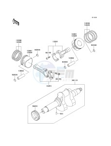 KAF 620 K [MULE 3010 TRANS4X4 HARDWOODS GREEN HD] (K6F-K8F) K6F drawing CRANKSHAFT_PISTON-- S- -