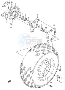 LT-Z400 (E19) drawing FRONT WHEEL