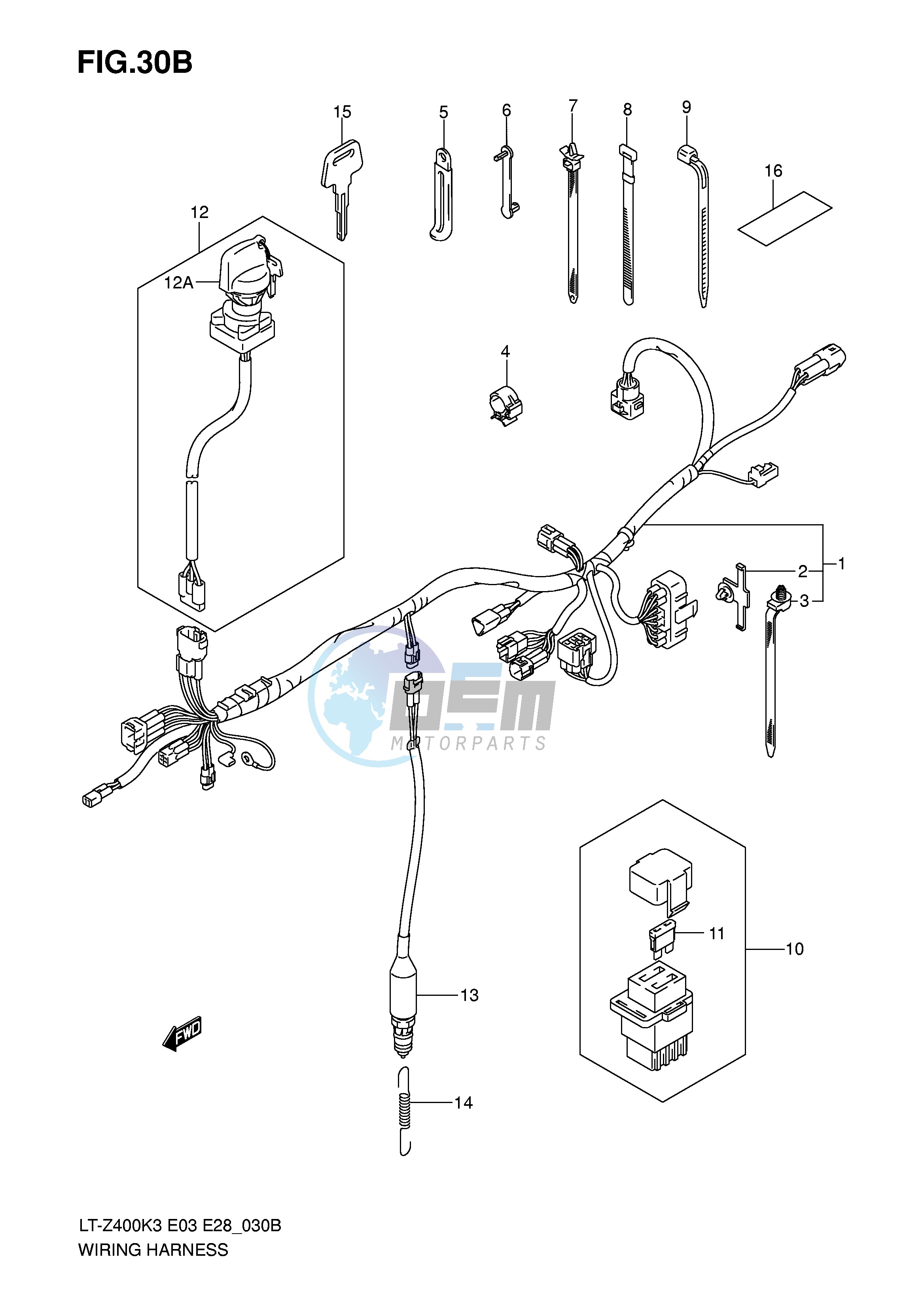 WIRING HARNESS (MODEL K5 K6 K7)