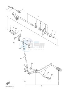 YZF-R6 600 R6 (1JSL 1JSM) drawing SHIFT SHAFT