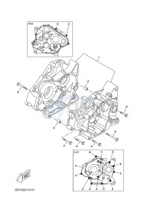 YZF-R125 R125 (5D7F 5D7F 5D7F) drawing CRANKCASE