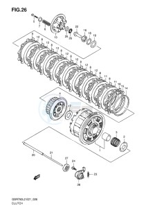 GSR750 EU drawing CLUTCH