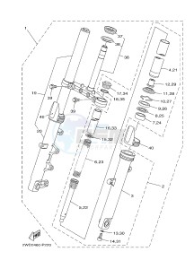 YZF-R3 YZF-R3A 321 R3 (BR51 BR52) drawing FRONT FORK