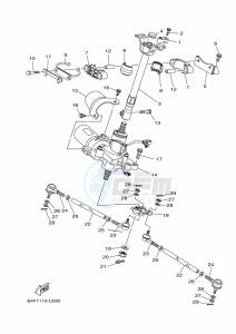 YFM700FWAD GRIZZLY 700 EPS (BFEG) drawing STEERING