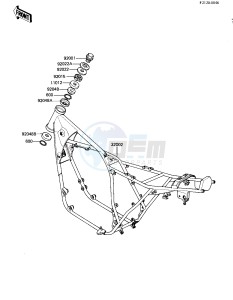 KZ 550 D [GPZ] (D1) [GPZ] drawing FRAME