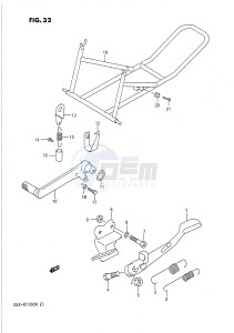 GSX-R1100 (E1) drawing STAND