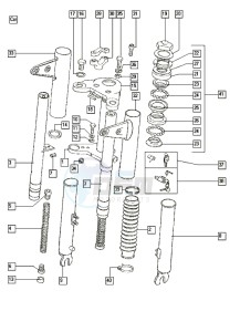 QUADRO_25-45kmh_T-X 50 T-X drawing Front fork