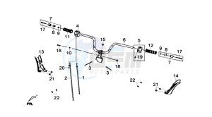 GTS 300I ABS L6 drawing STEERING / BRAKE LEVERS CPL.  L/R