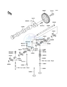 MULE_4010_DIESEL_4X4 KAF950FDF EU drawing Valve(s)/Camshaft(s)