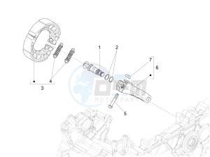 LIBERTY 150 150 IGET 4T 3V IE ABS (NAFTA) drawing Rear brake - Brake jaw