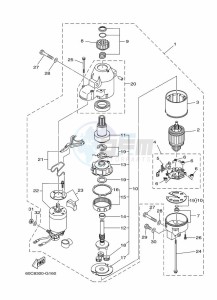 F100BETX drawing STARTER-MOTOR