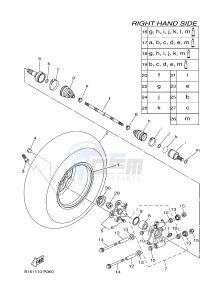 YFM700FWB KODIAK 700 KODIAK 700 (B16J) drawing REAR WHEEL 2