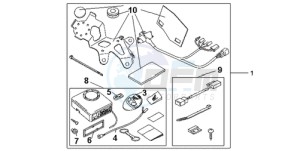 CBR600RR9 UK - (E / MK) drawing AVERTO ALARM KIT