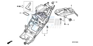 CB1000R9 Europe Direct - (ED) drawing REAR FENDER