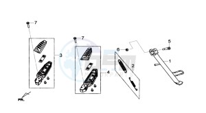 GTS 300i drawing CENTRAL STAND / SIDE STAND